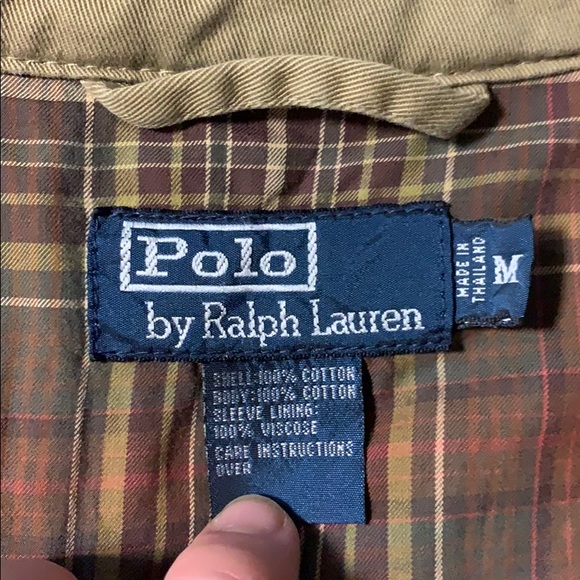 Polo by Ralph Lauren tan/brown soft denim jacket - Picture 3 of 6